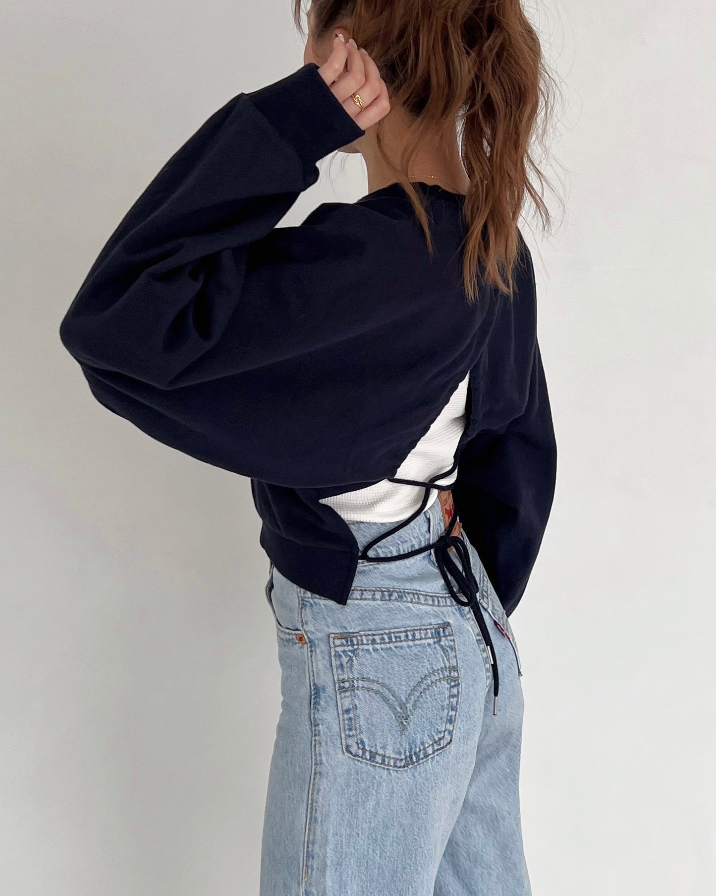 Back Laceup Sweat